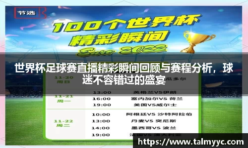 世界杯足球赛直播精彩瞬间回顾与赛程分析，球迷不容错过的盛宴