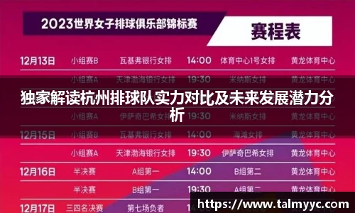 独家解读杭州排球队实力对比及未来发展潜力分析