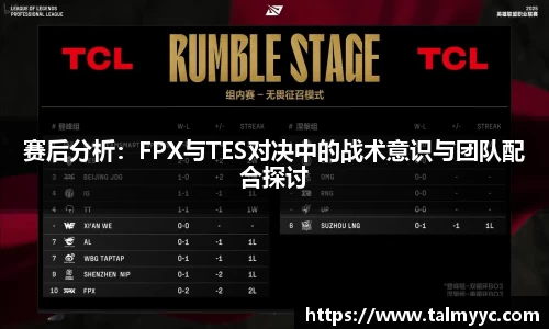 赛后分析：FPX与TES对决中的战术意识与团队配合探讨