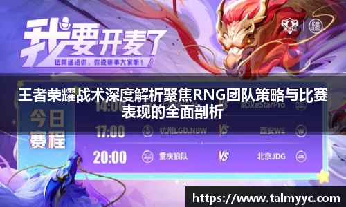 王者荣耀战术深度解析聚焦RNG团队策略与比赛表现的全面剖析